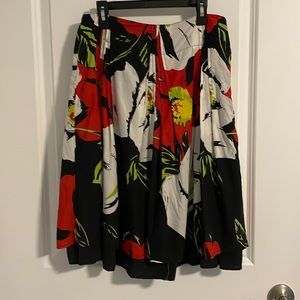 Mix Nouveau Vintage Colorful Cotton Layered Pleated Skirt Size 4